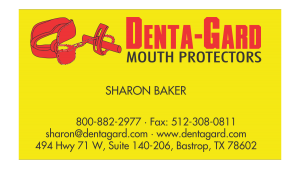 Denta-Gard Business Card Front