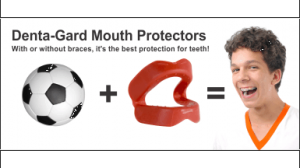 Denta-Gard Mouth Protector Rack Card