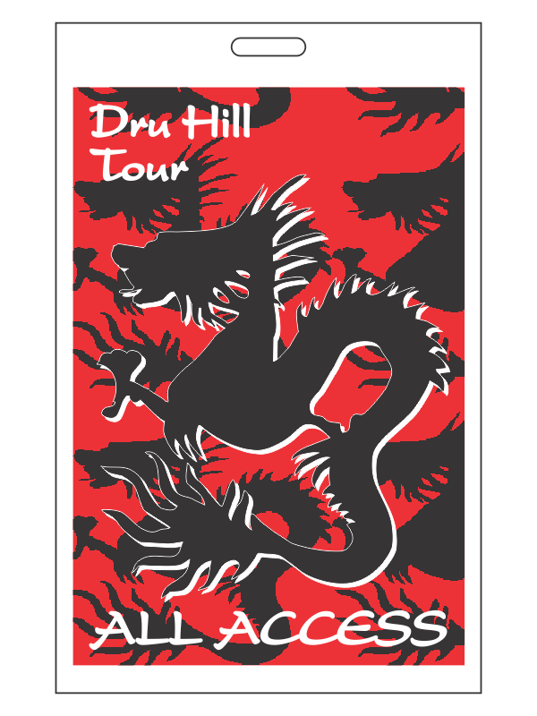 Dru Hill Tour Back Stage Passes