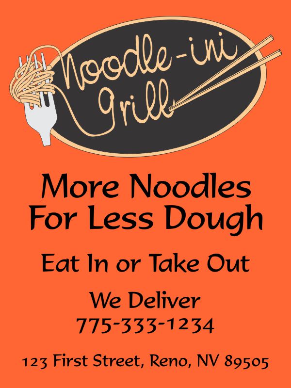 Noodle-ini Grill Ad